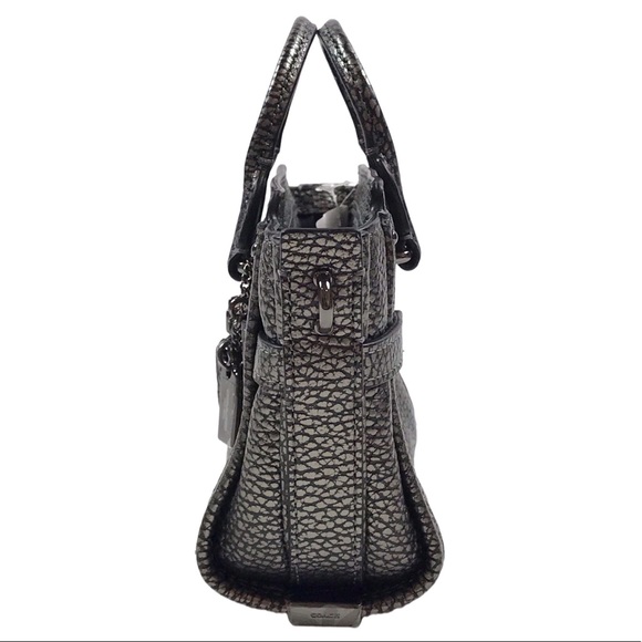 COACH Mini Metallic Swagger 15 Crossbody Handbag - Picture 5 of 13